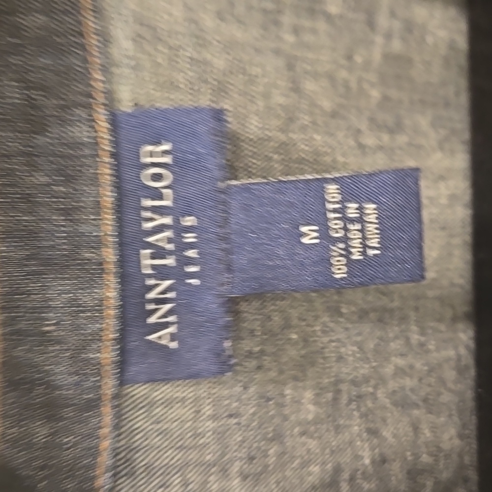 Ann Taylor Jean Jacket Lightweight M - Picture 3 of 9